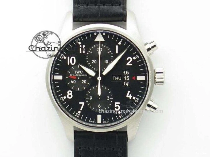 MIROTIME 0413 Pilot Spitfire Chrono ZF Best Edition Gray Dial On SS Bracelet A WrinkleFree 7357